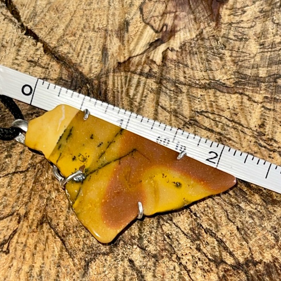 Yellow Mookaite Pendant 2 1/4” - Picture 10 of 10